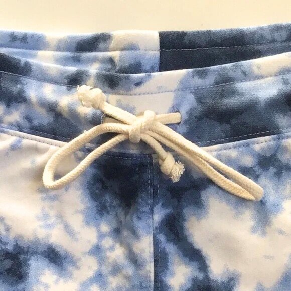 GAP NWT Blue White Tie Die Lightweight Casual Gym Sweat Shorts Size Small - Picture 5 of 7